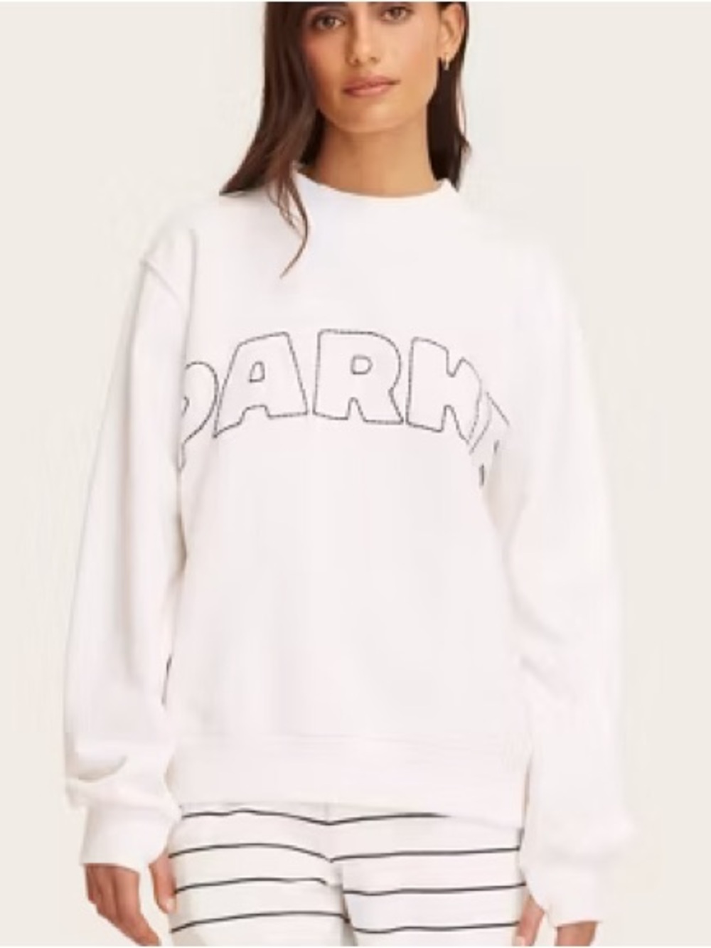 Parke x Target Cream Mockneck Pullover Sweatshirt - L/XL